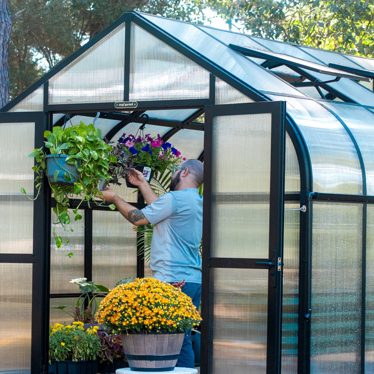Vego | Pacific Greenhouse Kit 8ft 6in Wide