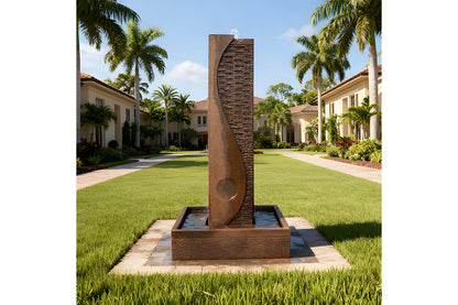 Exaco | Ying Yang Fountain – Modern Decorative Water Feature