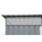 DuraMax | 8x6 ft Top Pent Roof Metal Storage Shed With Skylight - Light Gray