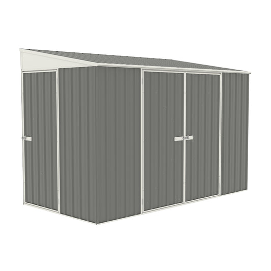 Absco | 10x5 ft Lean To Metal Bike Shed