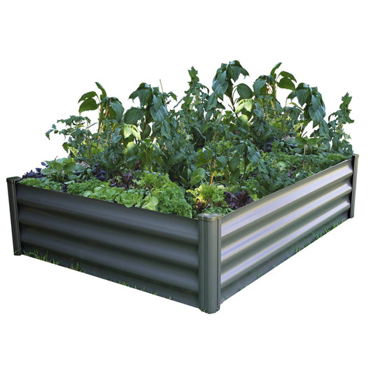 Absco | 4x3x1 ft Rectangle Raised Garden Bed