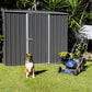 Absco | 7x2.5x6.5 ft Space Saver Metal Storage Shed