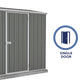Absco | 7x2.5x6.5 ft Space Saver Metal Storage Shed