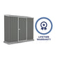 Absco | 7x2.5x6.5 ft Space Saver Metal Storage Shed
