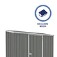 Absco | 7x2.5x6.5 ft Space Saver Metal Storage Shed