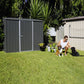 Absco | 7x2.5x6.5 ft Space Saver Metal Storage Shed