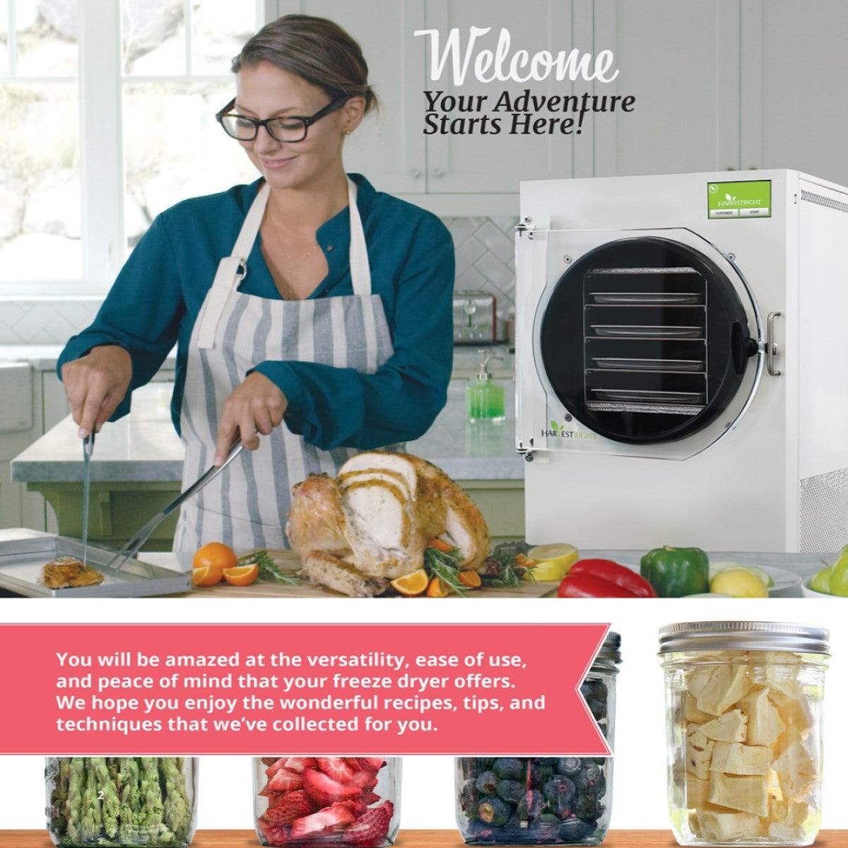 Harvest Right at Home Freeze Dryer - Stainless Steel - Valley Food Storage