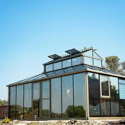 Janssens | Cathedral Victorian Glass Greenhouse Kit With 4mm Tempered Glass Glazing