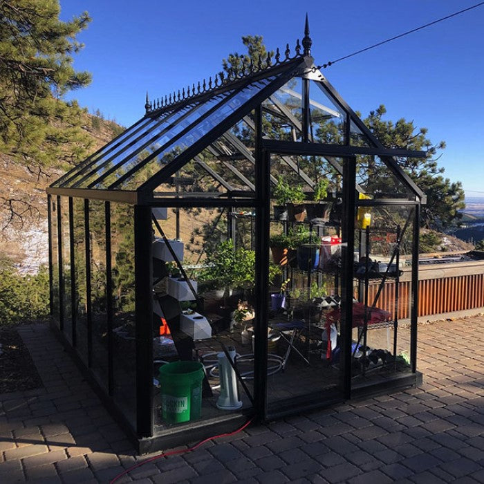 Janssens | 8x12.5x8 ft Junior Victorian J-VIC 24 Glass Greenhouse Kit With 4mm Tempered Glass Glazing