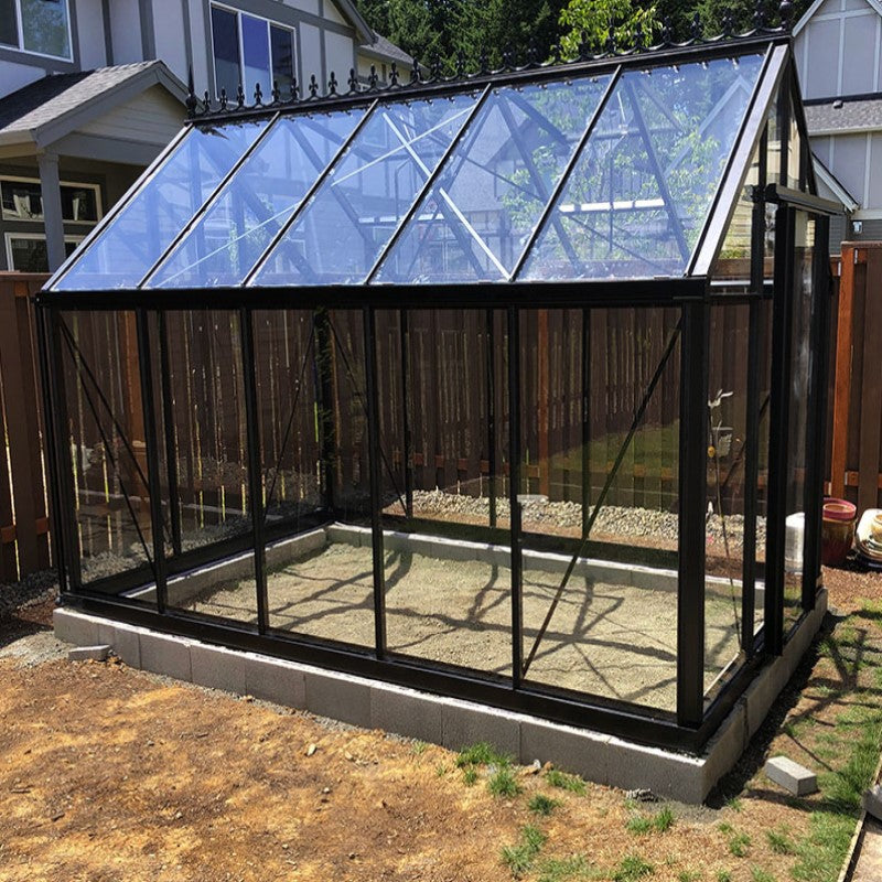 Janssens | 8x12.5x8 ft Junior Victorian J-VIC 24 Glass Greenhouse Kit With 4mm Tempered Glass Glazing