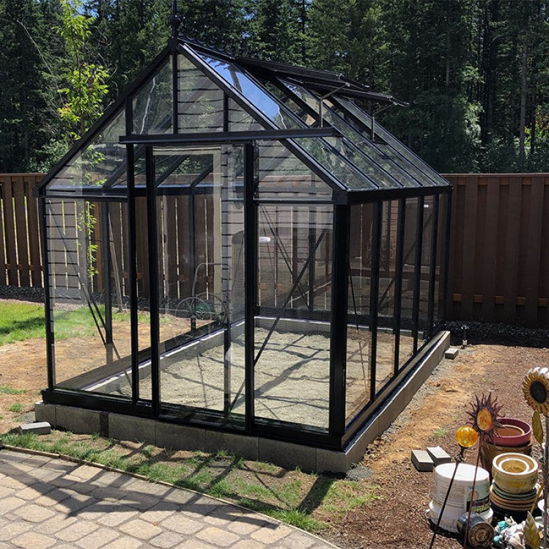 Janssens | 8x12.5x8 ft Junior Victorian J-VIC 24 Glass Greenhouse Kit With 4mm Tempered Glass Glazing