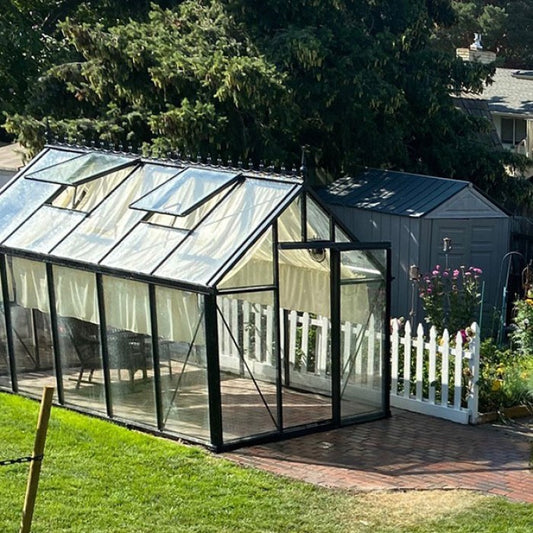 Janssens | 8x12.5x8 ft Junior Victorian J-VIC 24 Glass Greenhouse Kit With 4mm Tempered Glass Glazing
