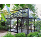 Janssens | 10ft wide Modern Pent Roof Glass Greenhouse Kit With 4mm Tempered Glass Glazing