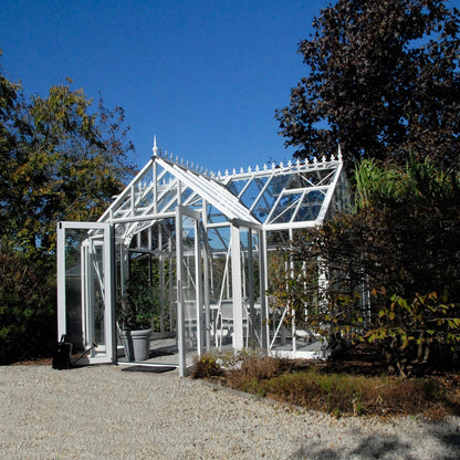 Janssens | 13x13x10 Ft Royal Antique Victorian EOS Glass Greenhouse Kit With 4mm Tempered Glass Glazing