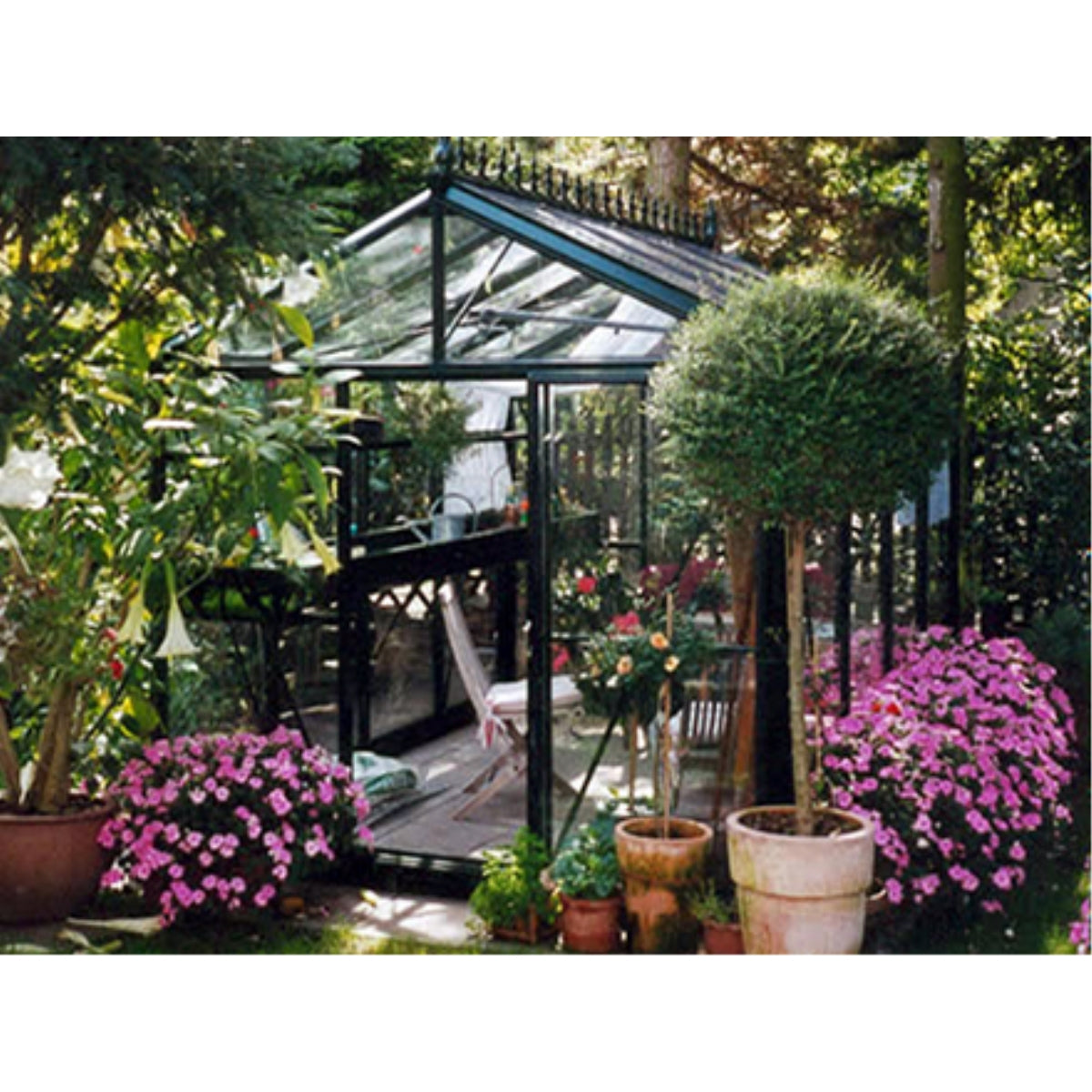 Janssens | 8x10x8.5 ft Royal Victorian VI 23 Small Glass Greenhouse Kit With 4mm Tempered Glass Glazing