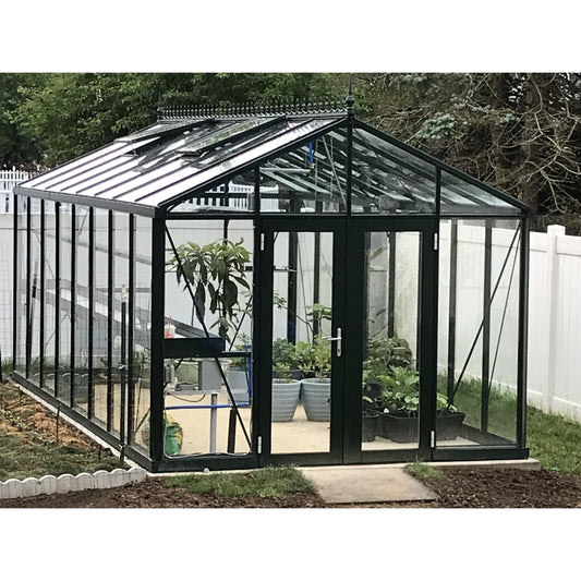 Janssens | 10x20x9 ft Royal Victorian VI 36 Medium Glass Greenhouse Kit With 4mm Tempered Glass Glazing