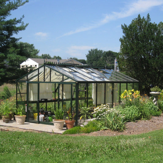 Janssens | 12.5x20x9 ft Royal Victorian VI 46 Large Glass Greenhouse Kit With 4mm Tempered Glass Glazing