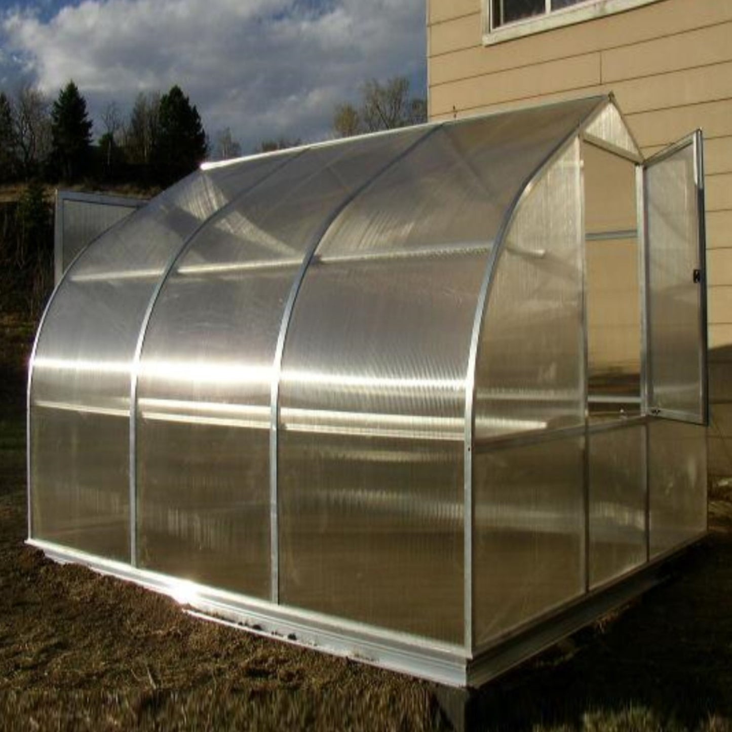 Hoklartherm | 7ft 8in x 10ft 6in x 7ft 1in RIGA 3S Hobby Greenhouse Kit With 8mm Twin-wall Polycarbonate Glazing