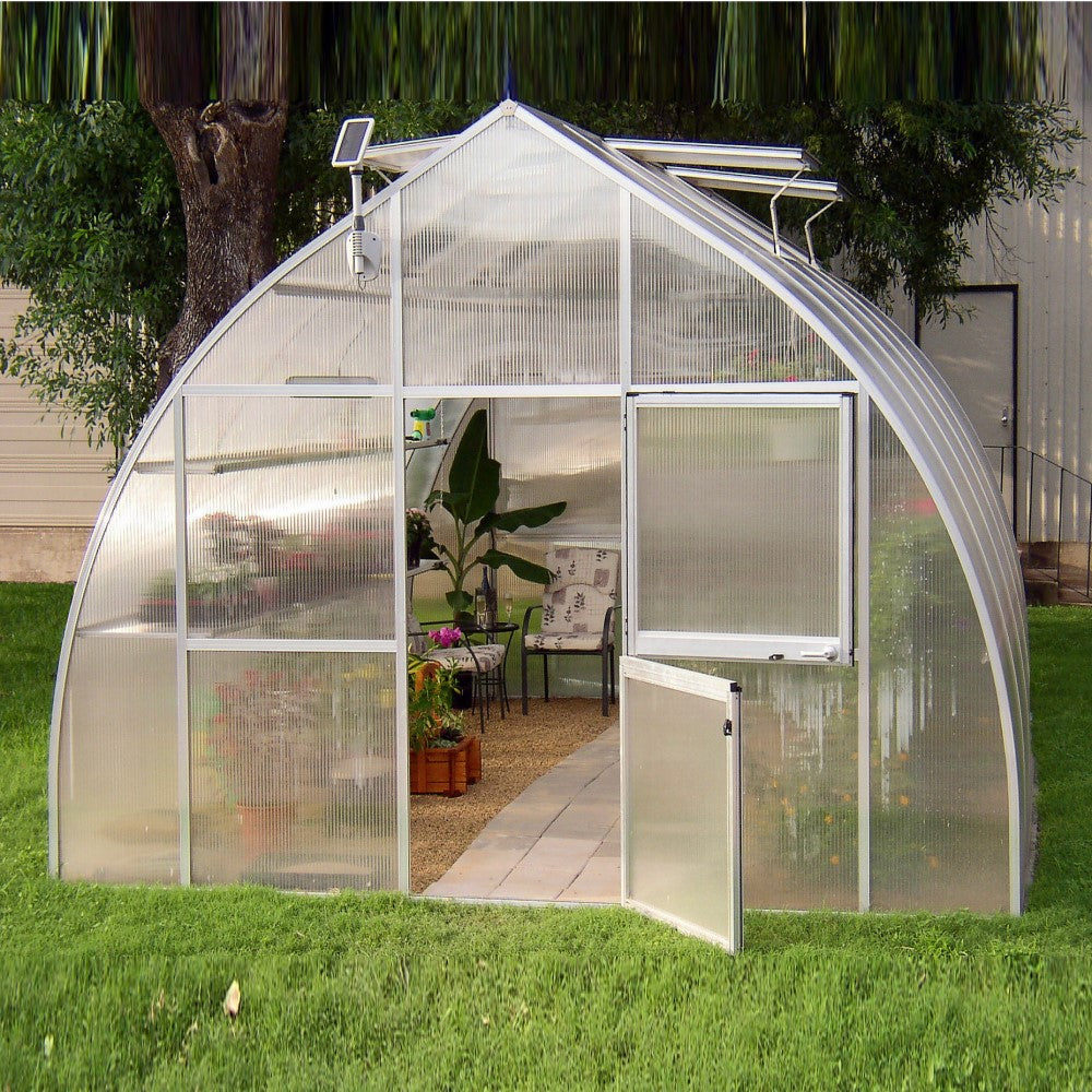 Hoklartherm | 14ft x 16ft 5in x 9ft 10in RIGA XL5 Professional Greenhouse Kit With 16mm Triple-wall Polycarbonate Glazing
