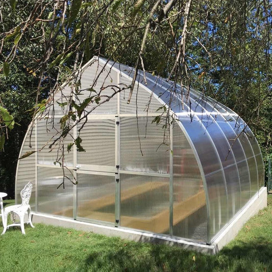 Hoklartherm | 14ft x 16ft 5in x 9ft 10in Riga XL5 Professional Greenhouse Kit With 16mm Triple-wall Polycarbonate Glazing