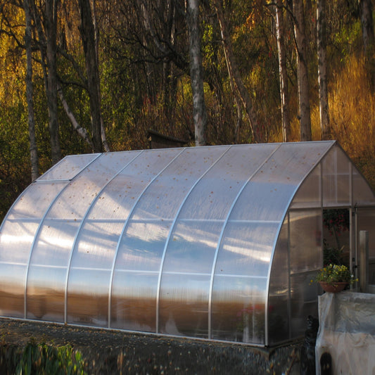 Hoklartherm | 14ft x 19ft 10in x 9ft 10in Riga XL6 Professional Greenhouse Kit With 16mm Triple-wall Polycarbonate Glazing