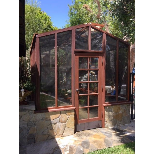 Santa Barbara | Deluxe Redwood Glass Greenhouse/Sunroom Premium Package With 3/16 inch Glass Glazing and Pre-assembled Panels