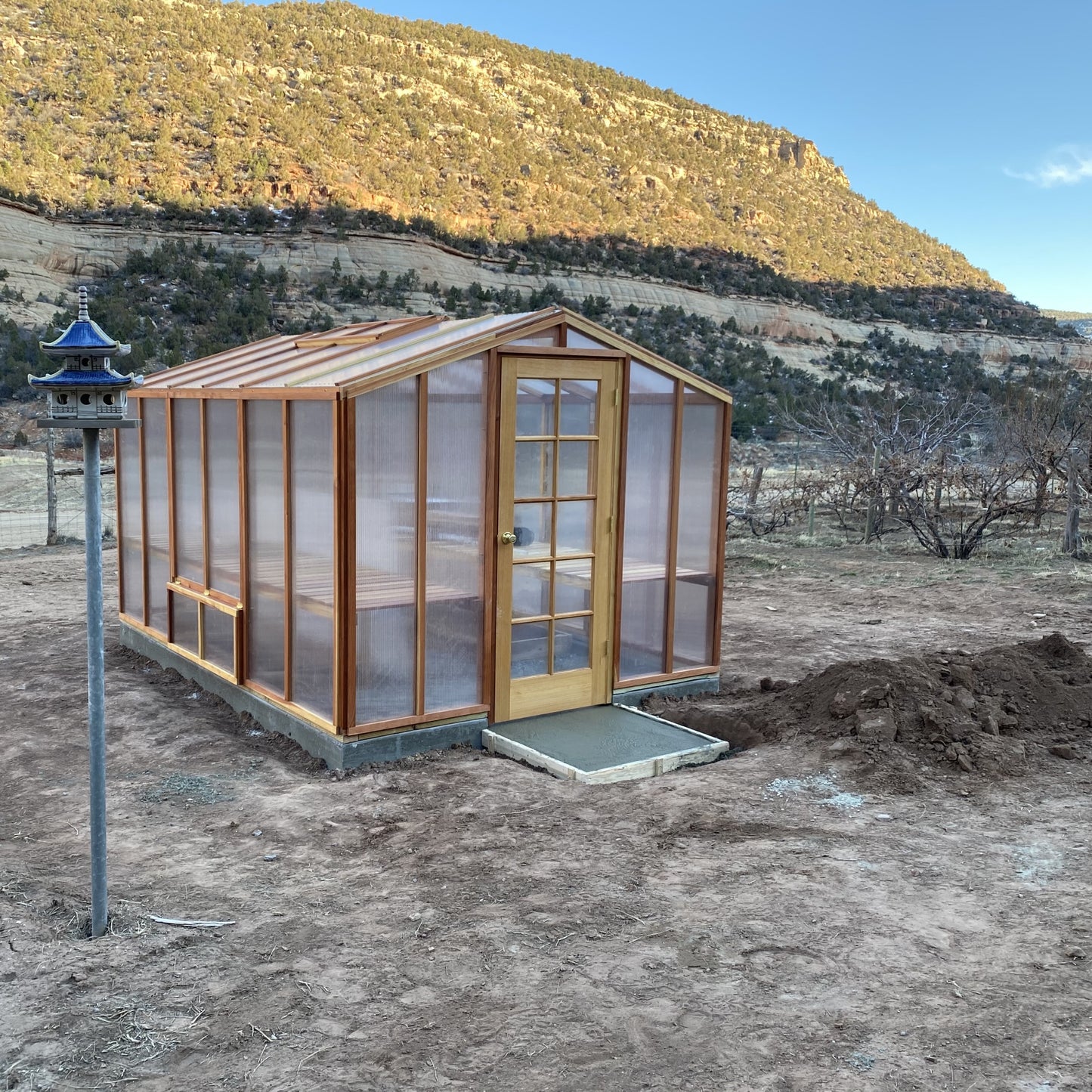 Santa Barbara | Deluxe Redwood Glass Greenhouse/Sunroom Premium Package With 3/16 inch Glass Glazing and Pre-assembled Panels