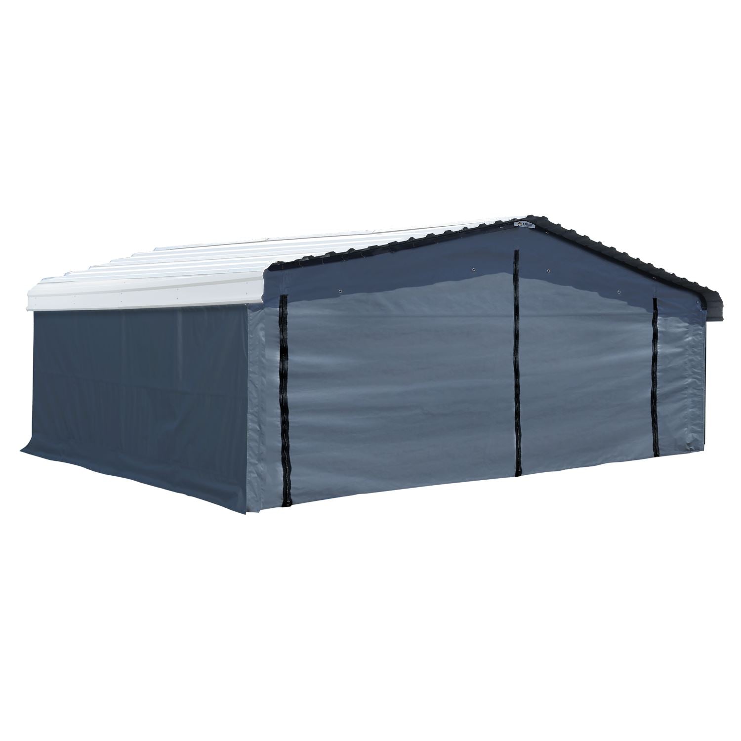 Arrow Carport Accessories Arrow | Enclosure Kit for 20x20x7 ft Carport Grey 10183