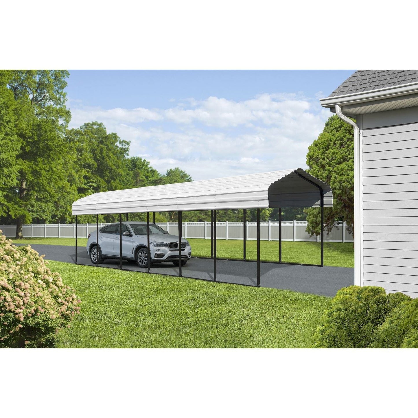 Arrow Carports Arrow | Carport 12x29x9 ft Eggshell CPH122909