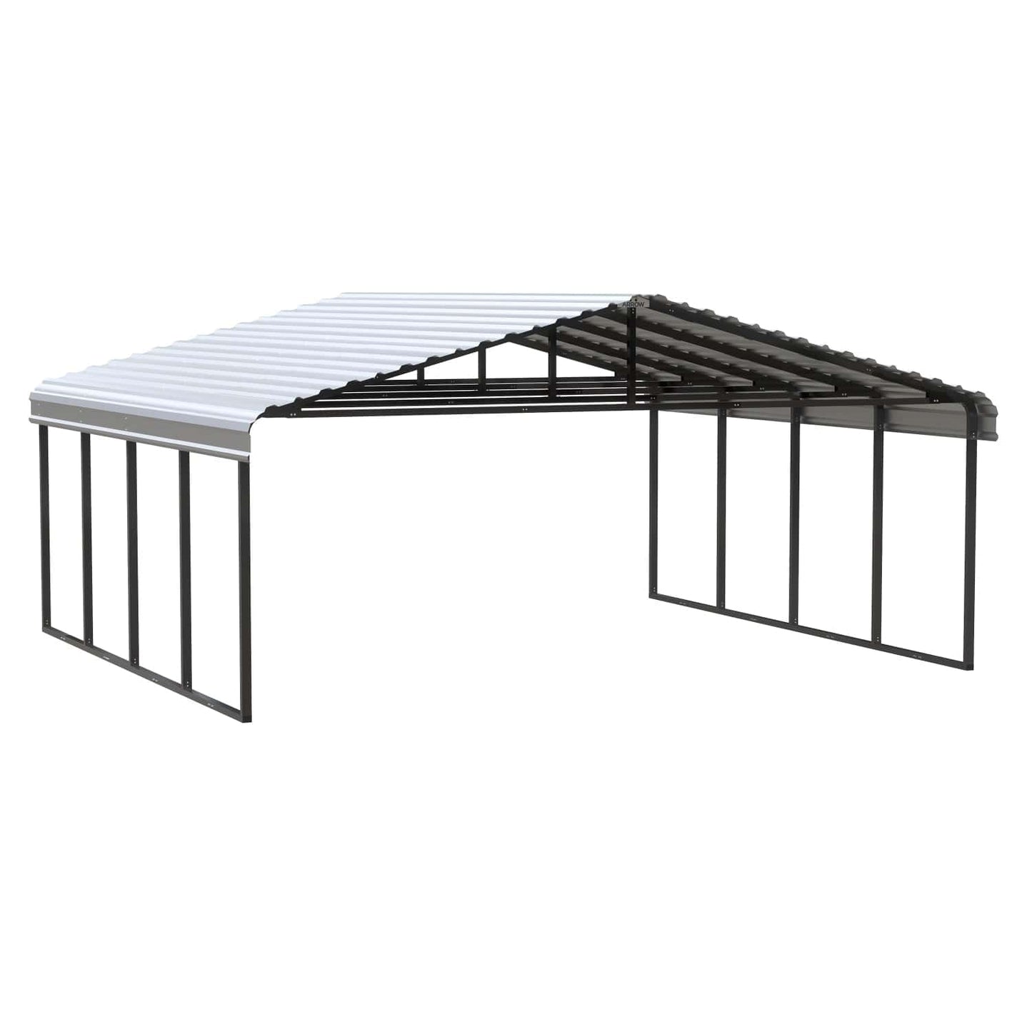 Arrow Carports Arrow | Carport 20x20x9 ft Eggshell CPH202009