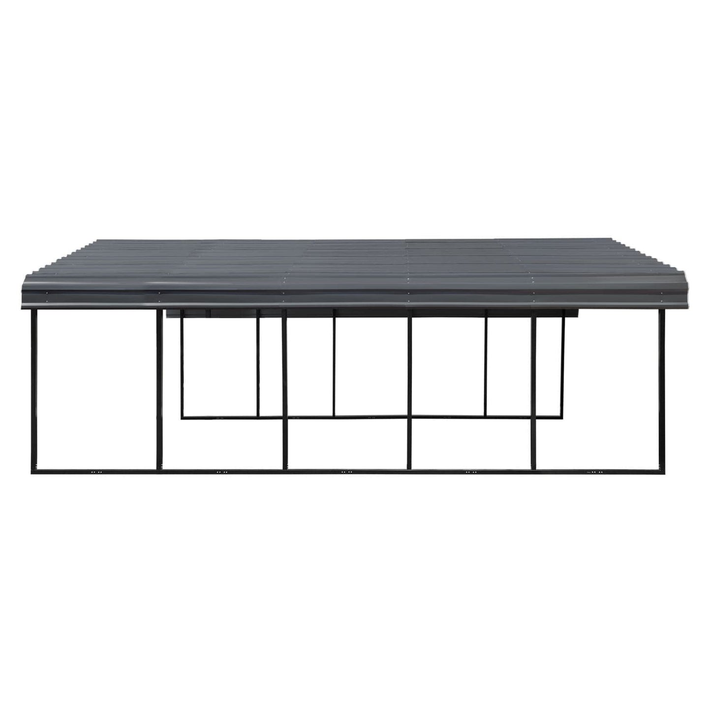 Arrow Carport 20 x 24 - Charcoal - mygreenhousestore.com