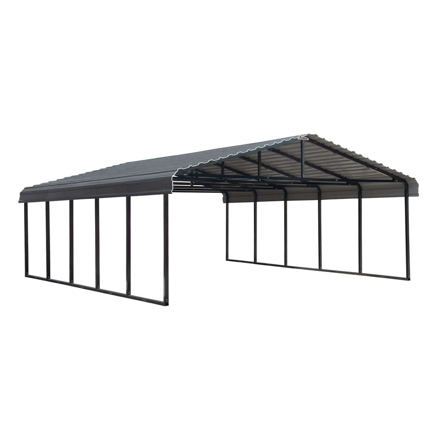 Arrow Carport 20 x 24 - Charcoal - mygreenhousestore.com