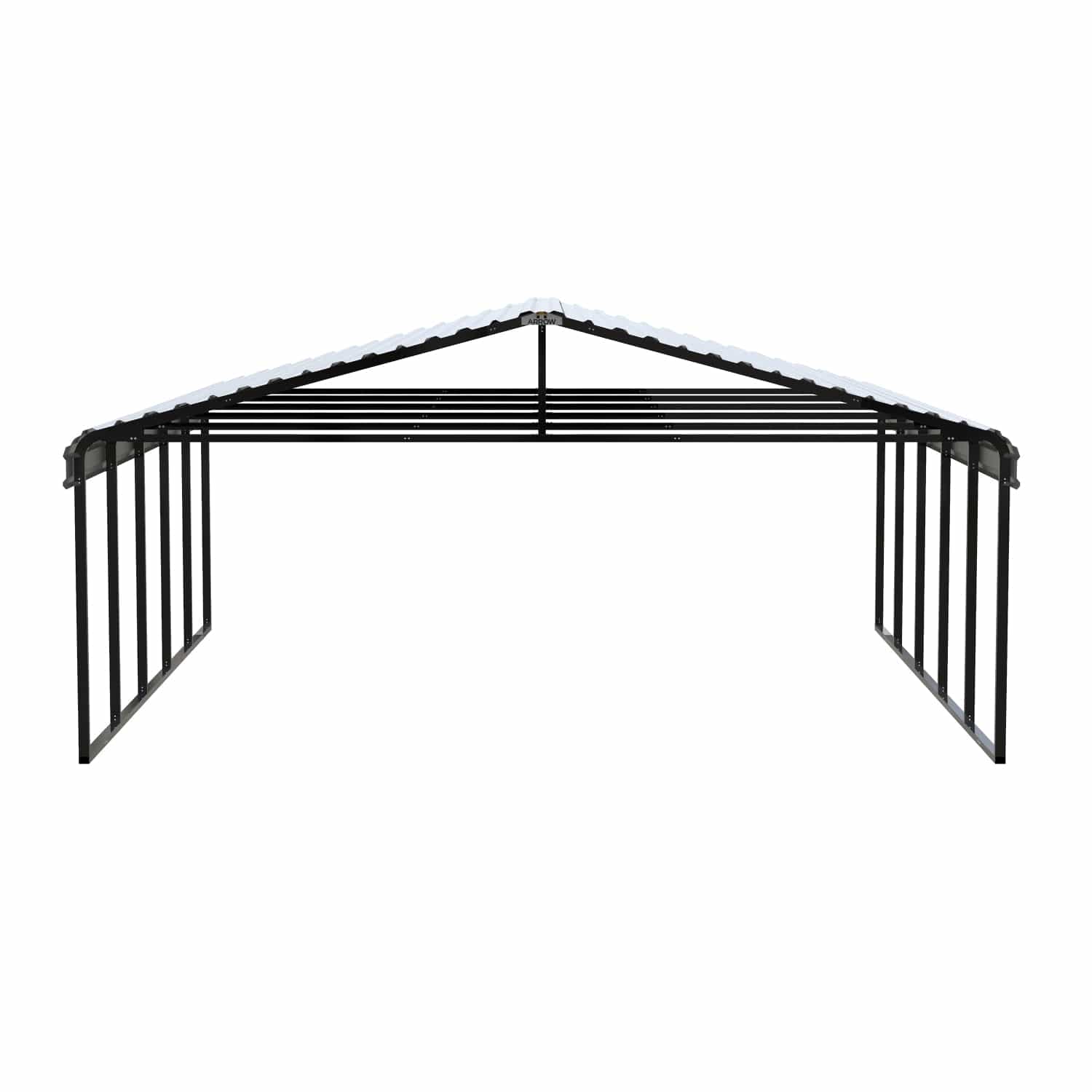 Arrow Carports Arrow | Carport 20x24x9 ft Eggshell CPH202409