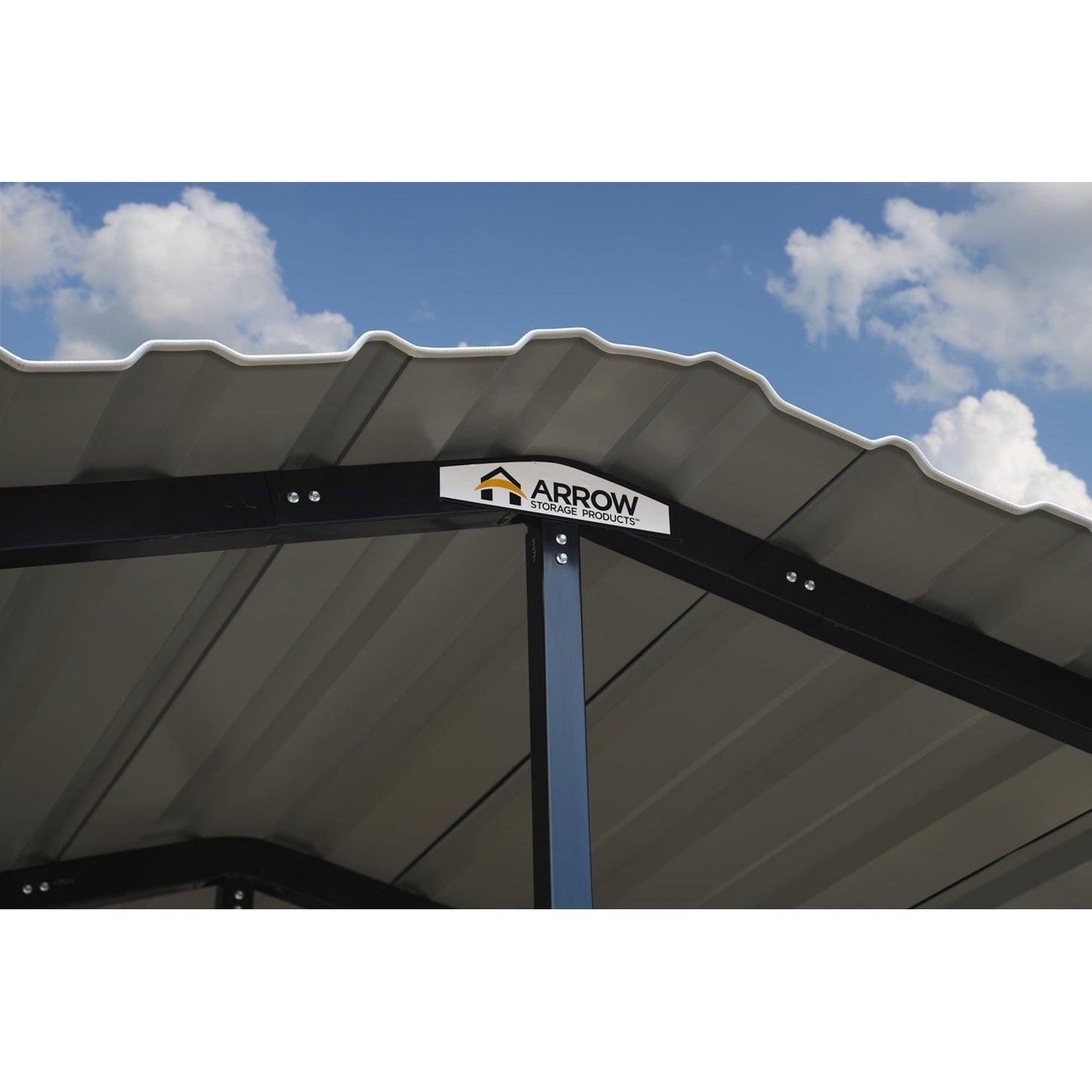 Arrow Carports Arrow | Carport 20x24x9 ft Eggshell CPH202409