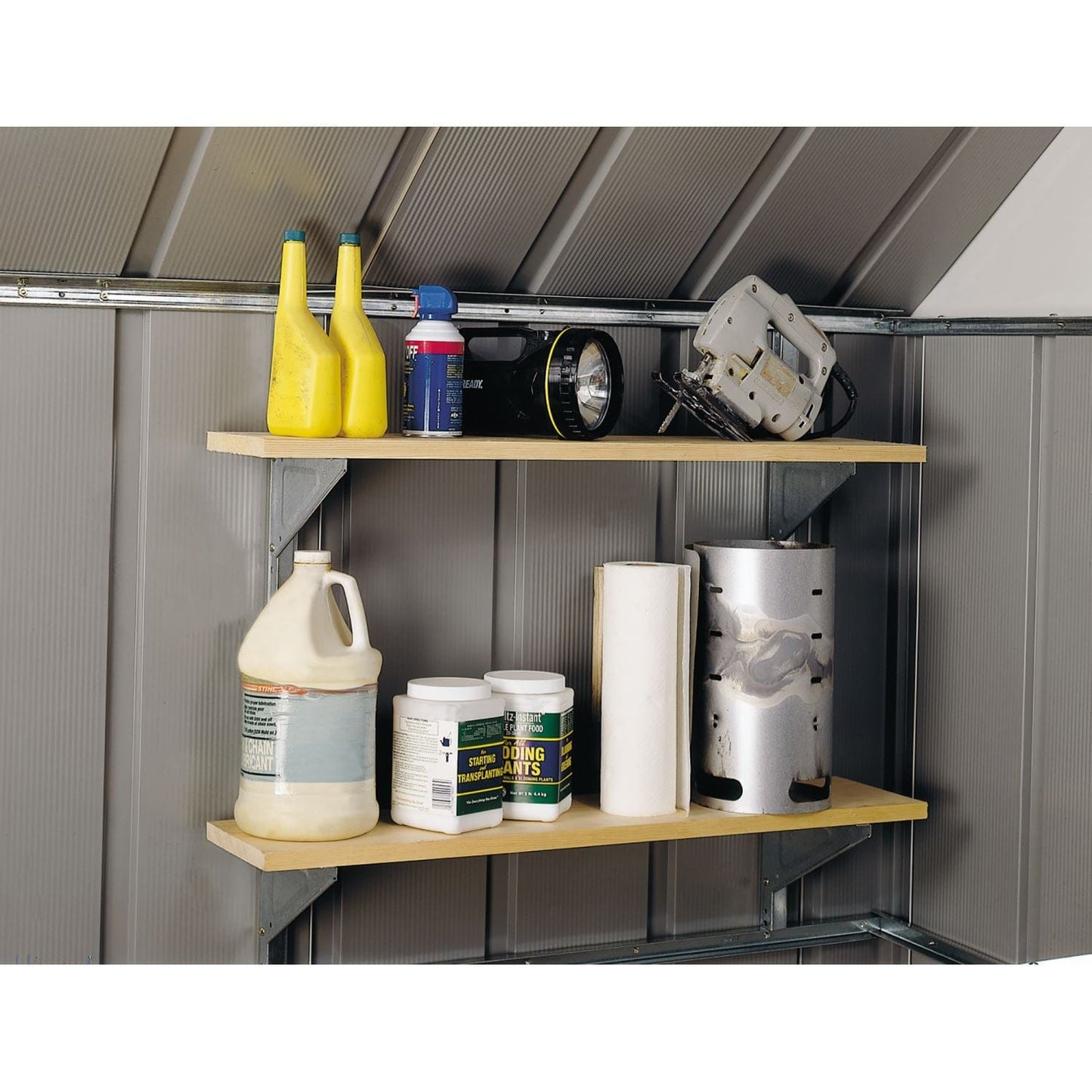 Arrow Garage & Shed Accessories Arrow | Shelf Kit - Hanger and Brackets SS404