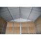 Arrow Ironwood Steel Hybrid Shed Kit 10' x 12' Galvanized Anthracite - mygreenhousestore.com