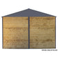 Arrow Ironwood Steel Hybrid Shed Kit 10' x 12' Galvanized Anthracite - mygreenhousestore.com