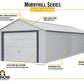 Arrow Metal Garage Kit Arrow | Murryhill 14x31 ft. Garage, Steel Storage Building, Prefab Storage Shed BGR1431FG