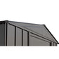 Arrow Metal Storage Shed Kit Arrow | Classic Steel Storage Shed, 10x12 ft., Charcoal CLG1012CC
