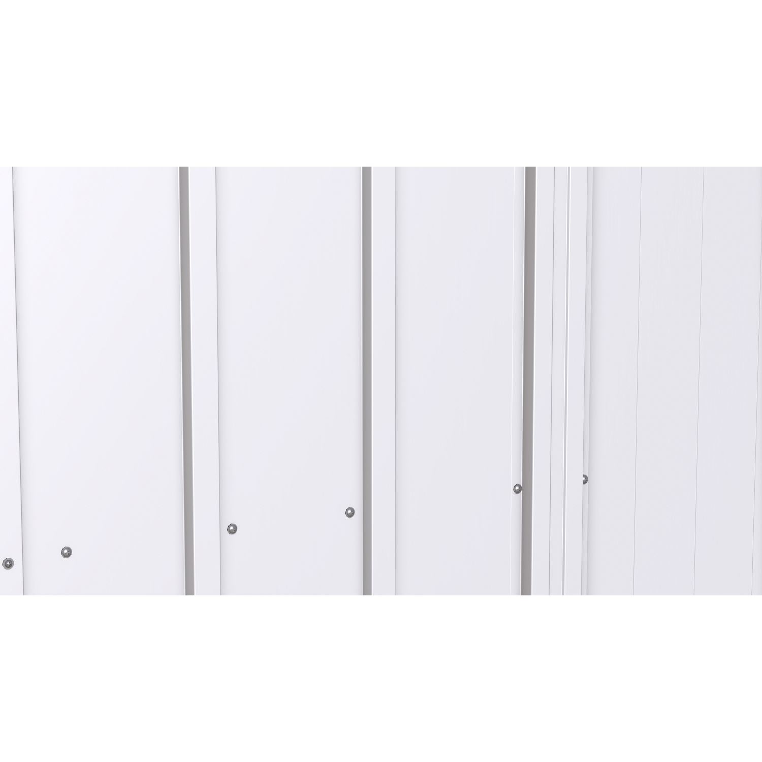 Arrow Metal Storage Shed Kit Arrow | Classic Steel Storage Shed, 10x14 ft., Flute Grey CLG1014FG