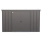 Arrow Metal Storage Shed Kit Arrow | Classic Steel Storage Shed, 10x4 ft., Charcoal CLP104CC