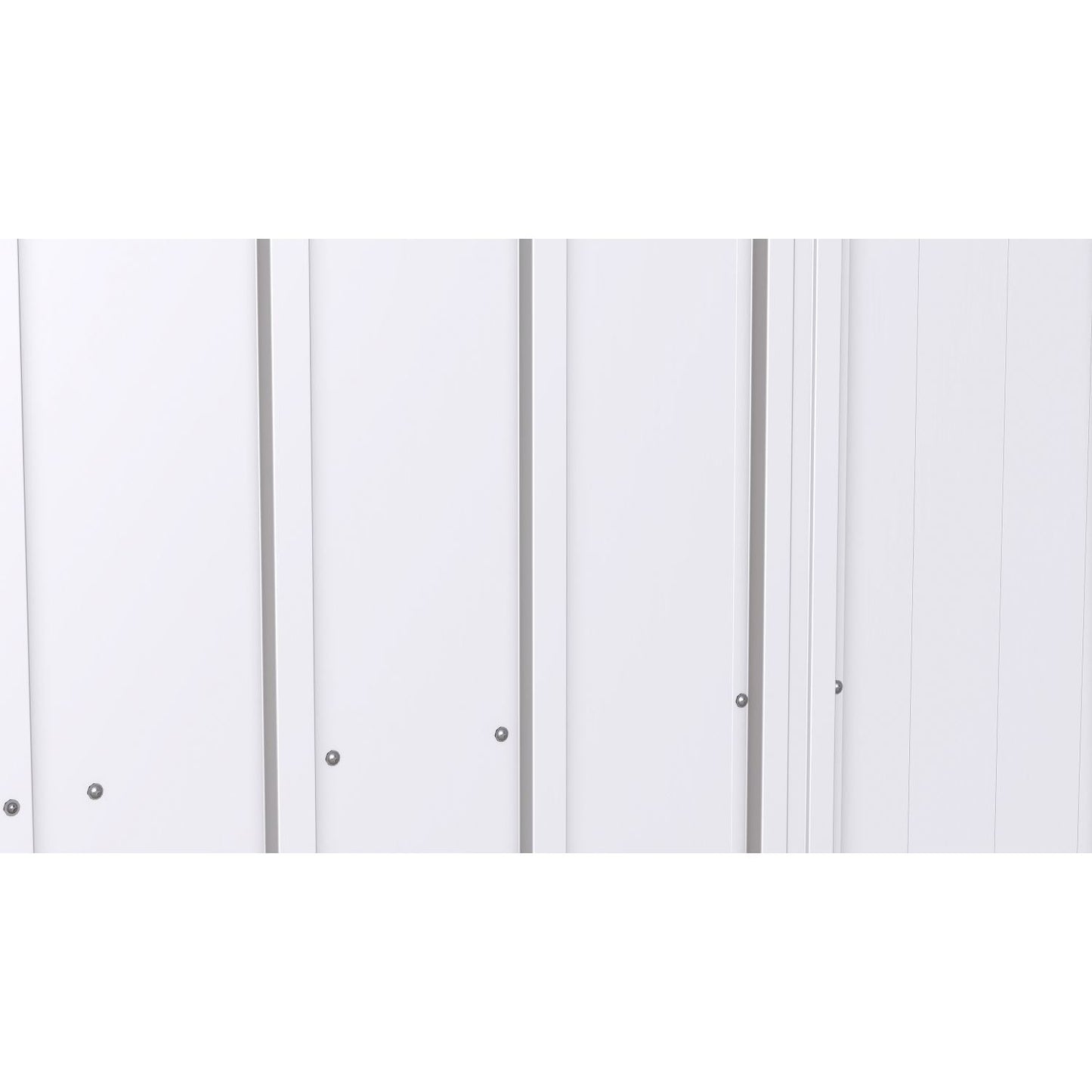 Arrow Metal Storage Shed Kit Arrow | Classic Steel Storage Shed, 10x4 ft., Flute Grey CLP104FG