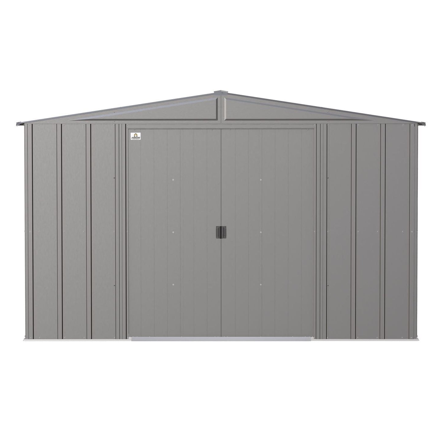 Arrow Metal Storage Shed Kit Arrow | Classic Steel Storage Shed, 10x8 ft., Charcoal CLG108CC