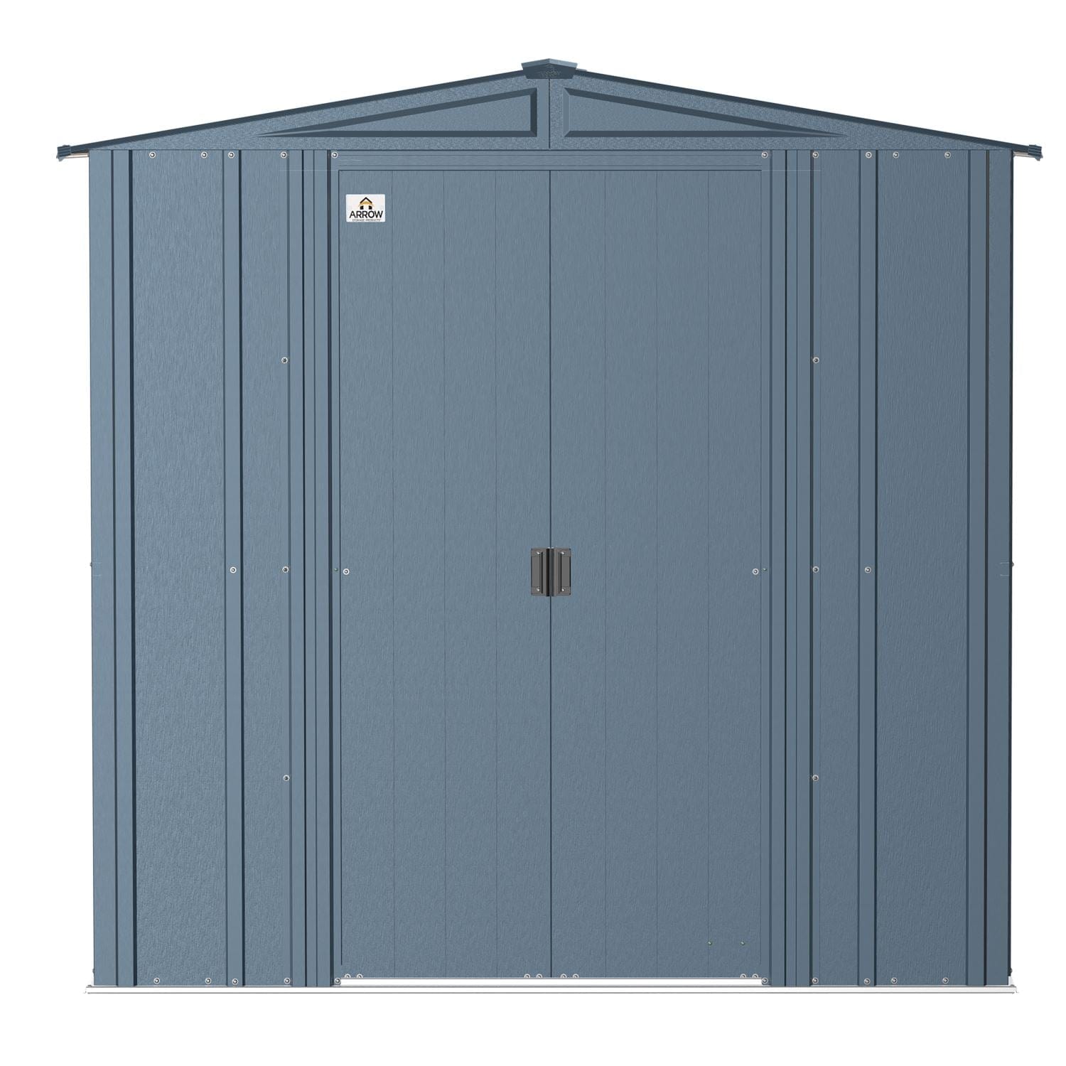 Arrow Metal Storage Shed Kit Arrow | Classic Steel Storage Shed, 6x5 ft., Blue Grey CLG65BG