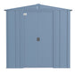 Arrow Metal Storage Shed Kit Arrow | Classic Steel Storage Shed, 6x7 ft., Blue Grey CLG67BG