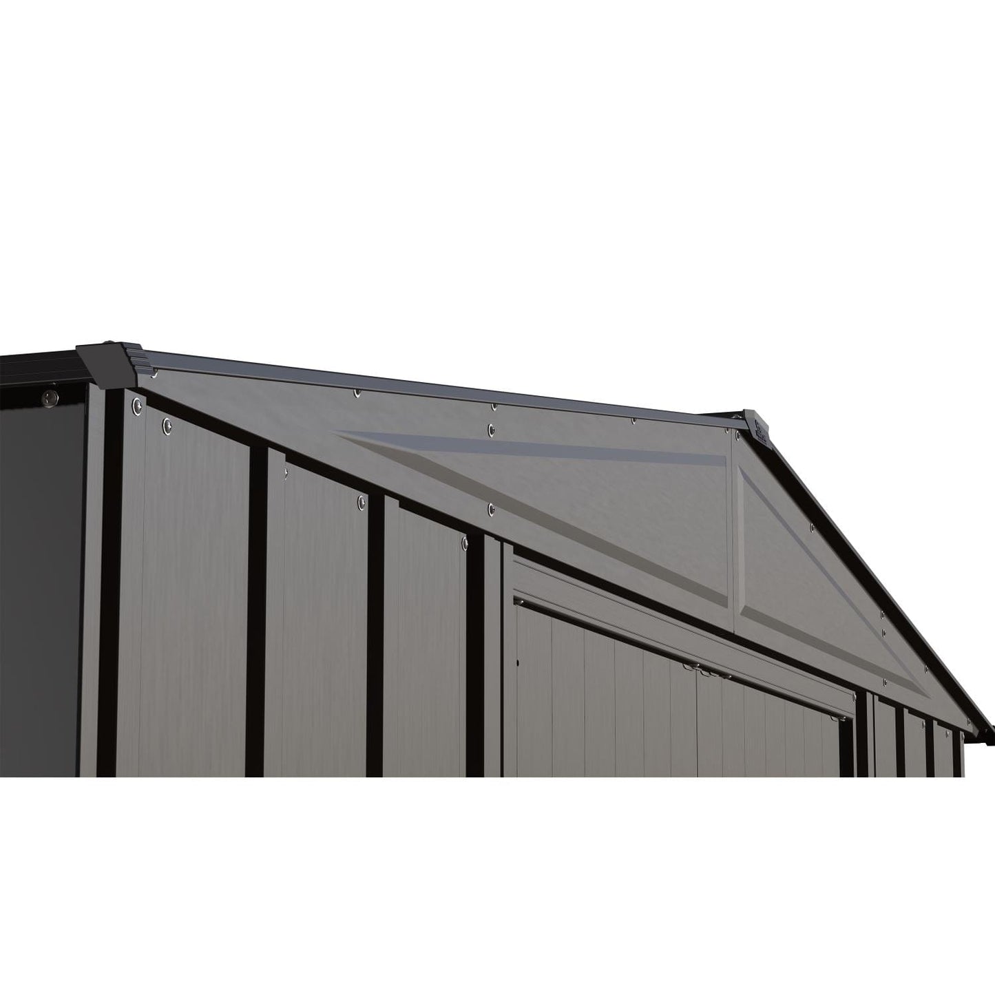 Arrow Metal Storage Shed Kit Arrow | Classic Steel Storage Shed, 6x7 ft., Charcoal CLG67CC