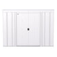 Arrow Metal Storage Shed Kit Arrow | Classic Steel Storage Shed, 8x4 ft., Flute Grey CLP84FG