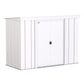 Arrow Metal Storage Shed Kit Arrow | Classic Steel Storage Shed, 8x4 ft., Flute Grey CLP84FG