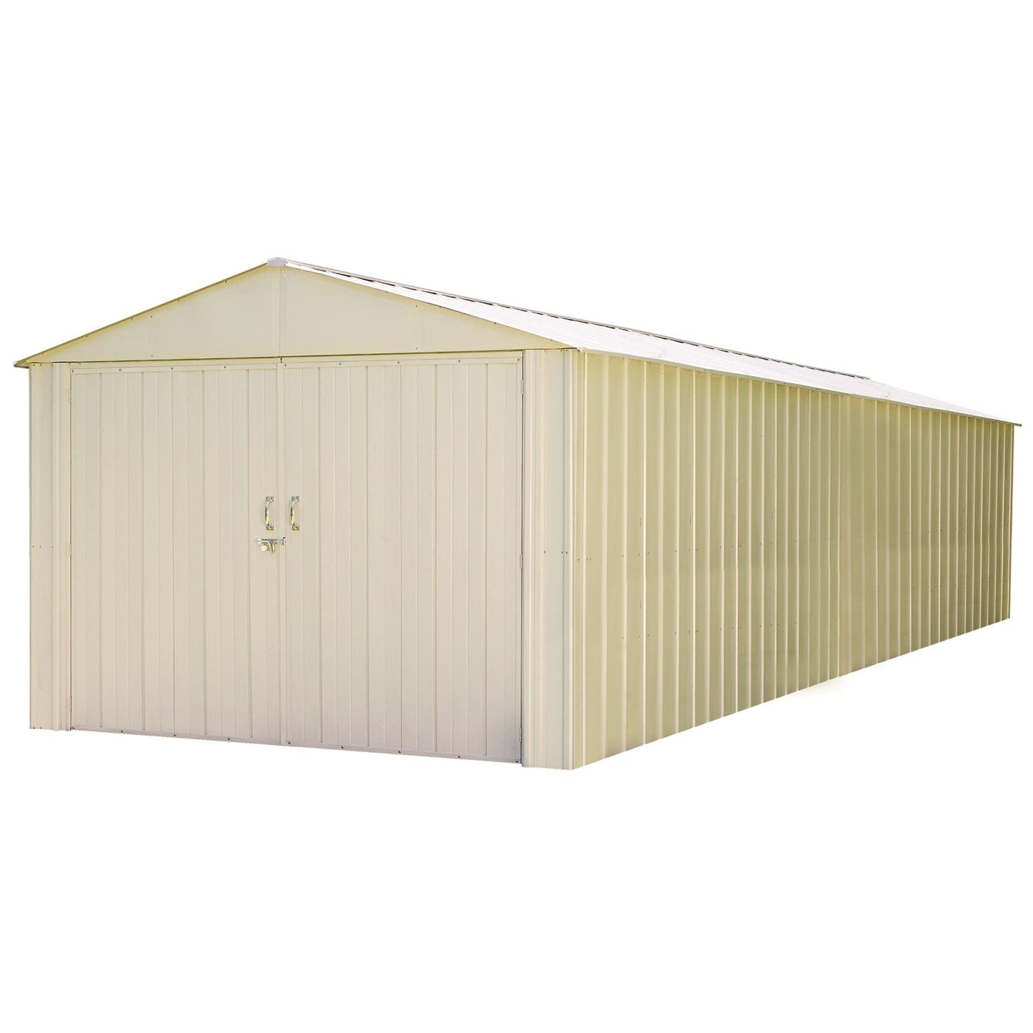 Arrow Commander Steel Storage Building Eggshell - 10' x 30' - mygreenhousestore.com