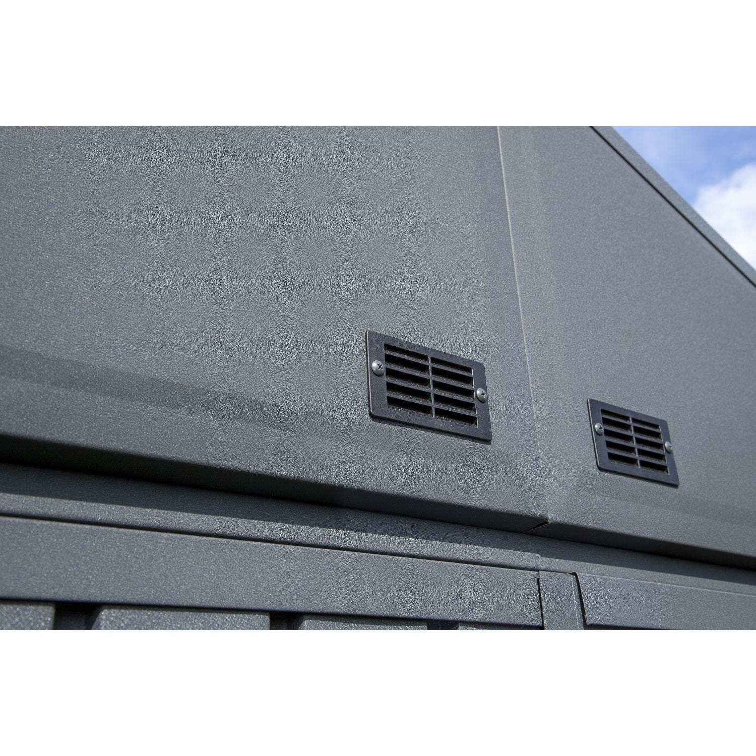Arrow Sheds & Storage Buildings Arrow | Elite Steel Storage Shed, 10x8 ft. Blue Grey EG108BG